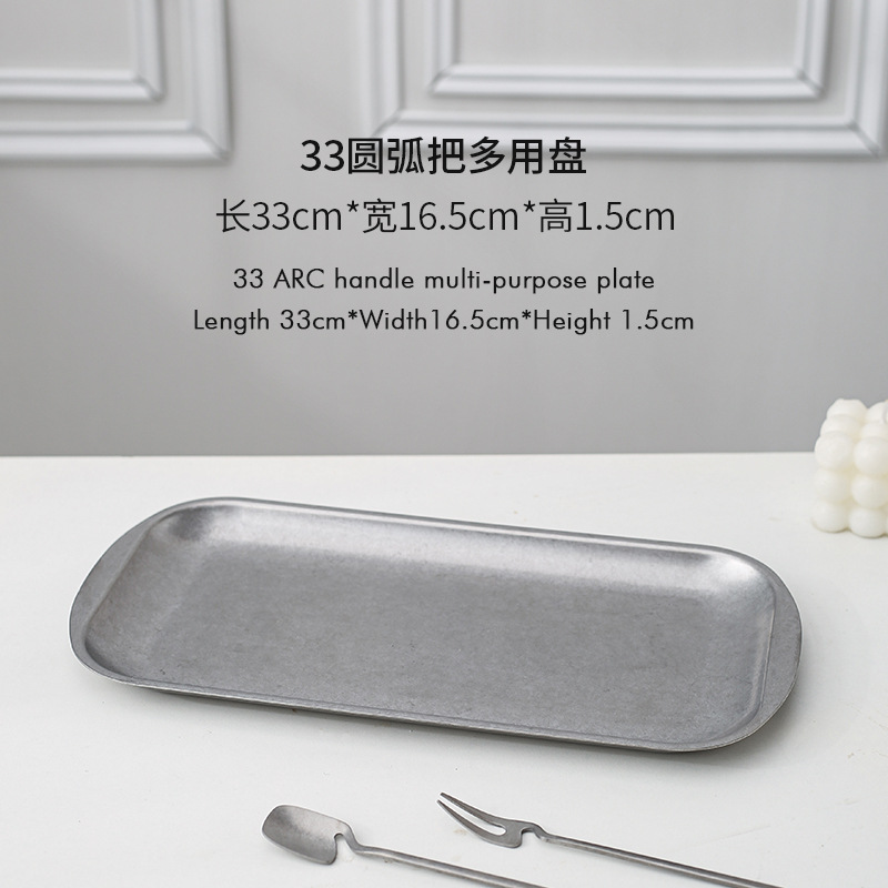 Gris 33*16.5*1.5cm arc plateau multi-usages