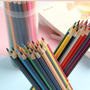 Renkli kurşun ile okul yuvarlak kalemler desenler için sıcak satış Coloful ahşap renkli kurşun kalem Set - Product Image 3
