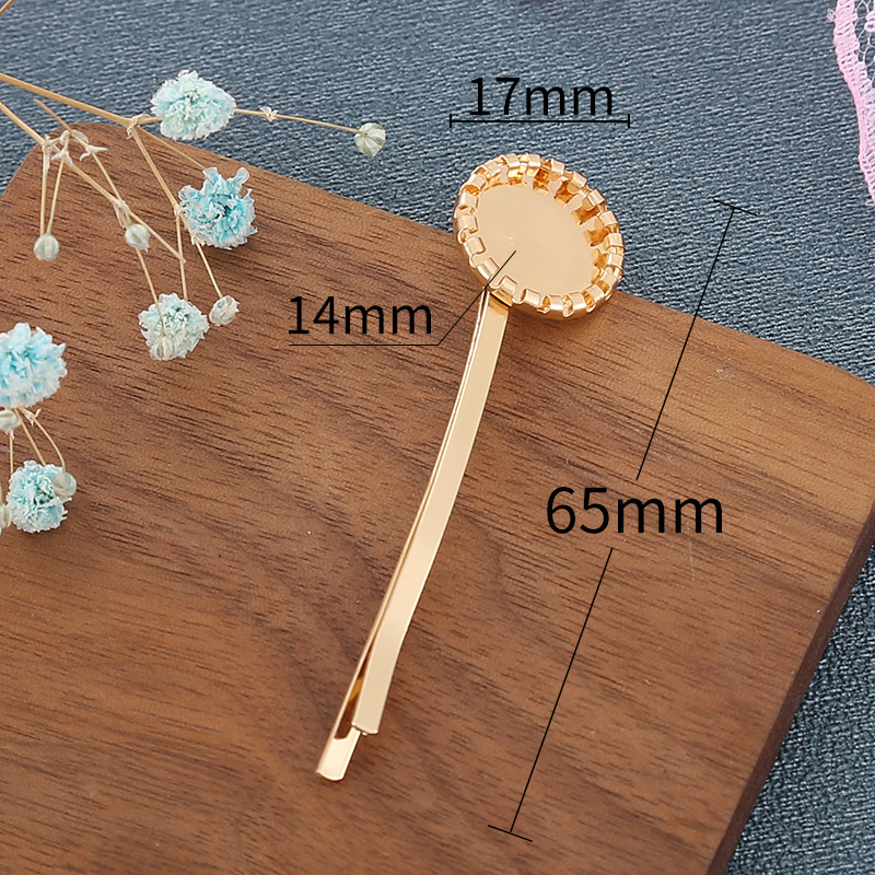 Pince incurvée de 65 mm, pot à bord roulé de 14 mm