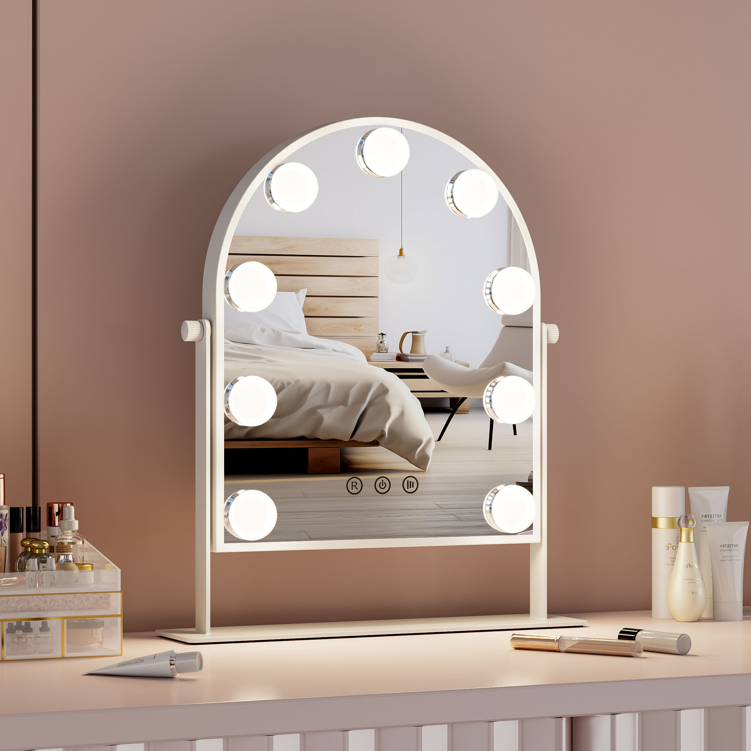 DP331-X Arched Bulb Vanity Mirror