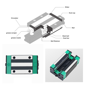 Deslizadores de guía de riel lineal de alta precisión Viextro, rodamiento de bloque deslizante para guía deslizante lineal CNC - Product Image 2