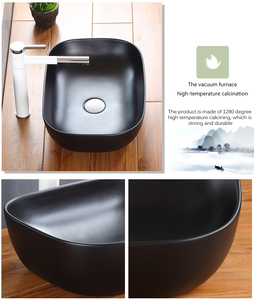 豪华现代小长方形陶瓷盆子彩色浴室水槽 - Product Image 6