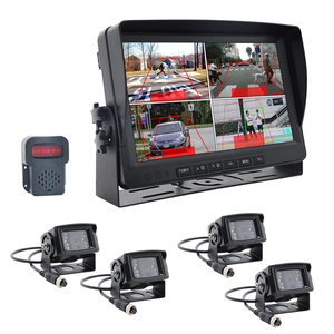 Monitor de coche AI de 4 canales de 7 pulgadas para Auto 4 Pantalla de coche dividida Monitor de salpicadero grabadora AHD pantalla LCD para camión autobús ayuda a la conducción - Product Image 2