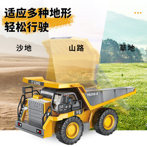 Alaşım uzaktan kumanda RC arabalar Set toptan ekskavatör buldozer DAMPERLİ KAMYON çocuklar için Boys için - Product Image 4