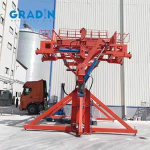 Werks ausfuhr 35ton Container Tilter System zum effizienten Be-und Entladen von Material transport geräten
