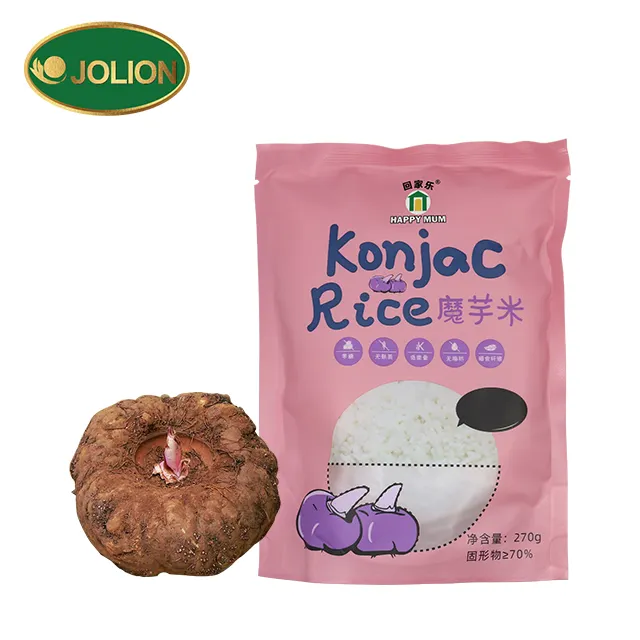 JOLION Халяль оптом мгновенный низкоуглеродистый тонкий shirataki konjac сухой рисовой корм