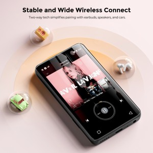 เครื่องเล่น MP4/MP3 Hi พร้อม Spotify, Deezer, ลำโพงดิจิตอล e-book, การสตรีมเสียงไร้สาย, ดาวน์โหลดเพลง Walkman - Product Image 4