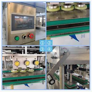 Tappatrici per bottiglie a spruzzo con tappo a vibrazione con nastro trasportatore - Product Image 5