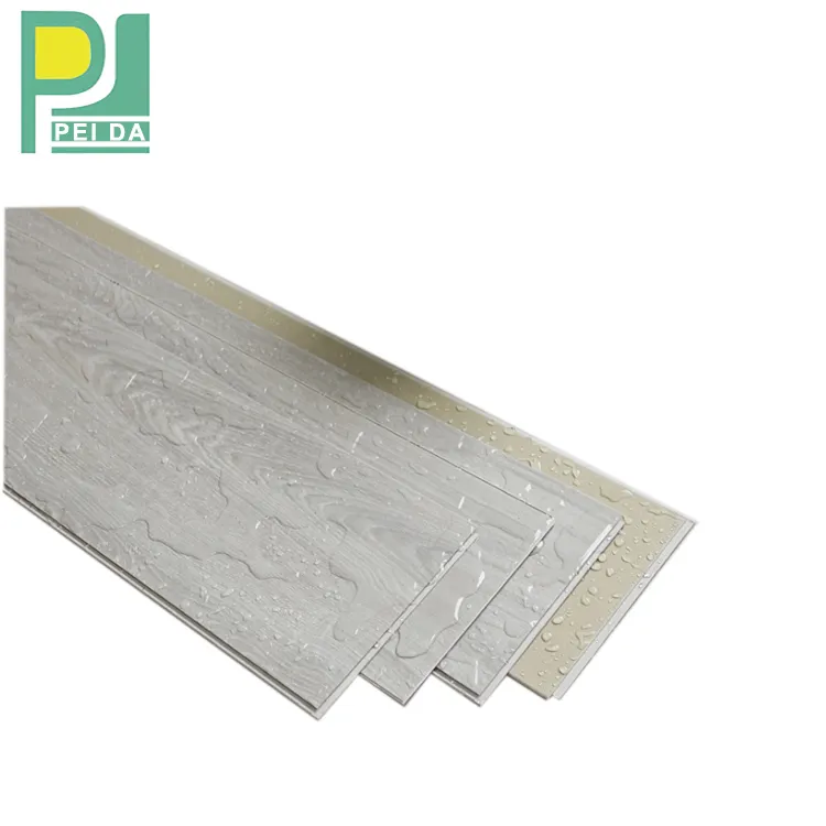 Mejor venta textura de madera PVC vinilo azulejo LVT SPC suelo