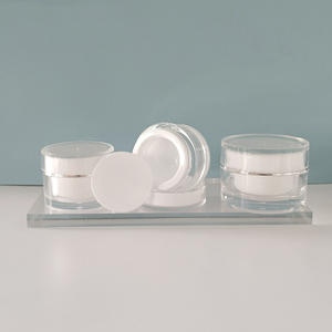 <strong>5g</strong> 10g 15g 20g 30g 50g Plastic Acrylic Jar Double Walled Cosmetics Face Cream Jars With Lid Eye Serum Box Trial Sample <strong>Bottle</strong> - Product Image 5