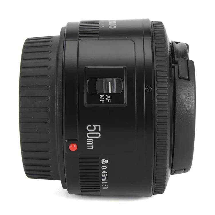 Lente YN50mm F1.8 EF 50mm para Canon, lente de câmera com lente de abertura para DSLR 700D 750D 800D 5D Mark II IV 10D, mais vendida