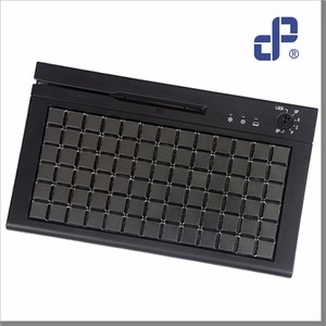 USB/PS/2 78-клавишная программируемая клавиатура POS с блокировкой клавиш и считывателем карт для различных приложений - Product Image 1