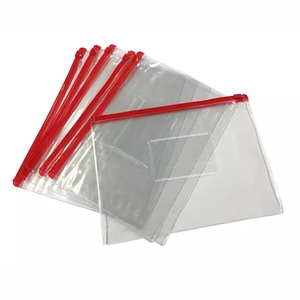 תיק pvc שחור מותאם אישית תיק pvc שקוף a4/a5/a6 נייר עיפרון נייר תיק קובץ מסמכים