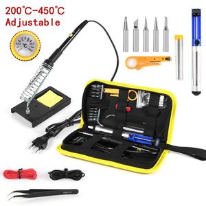 80Wデジタル電気はんだごてキット20in1個セット温度調整可能220V110V溶接ツール - Product Image 4