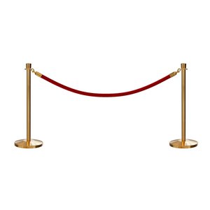 Cổ Điển Vương Miện Bài Hàng Đợi Dây Thép <span class=keywords><strong>Stanchion</strong></span> Vòng Kim Loại Rắn Đứng Đầu Dây Rào Cản - Product Image 6