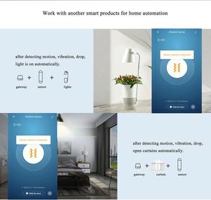 Tuya-sistema de seguridad para el hogar Zigbee, Sensor de vibración inteligente inalámbrico, alarma de detección inteligente - Product Image 4