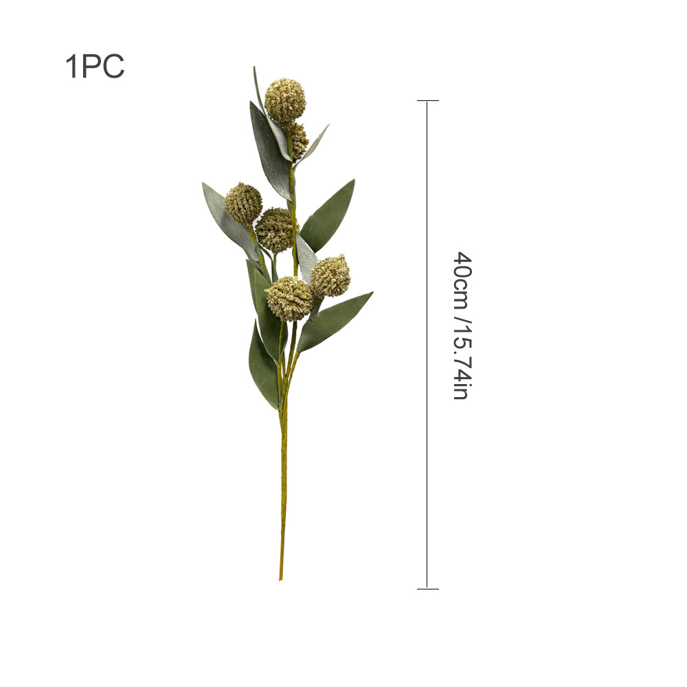 Pissenlit roulé à la main (tige unique) - vert