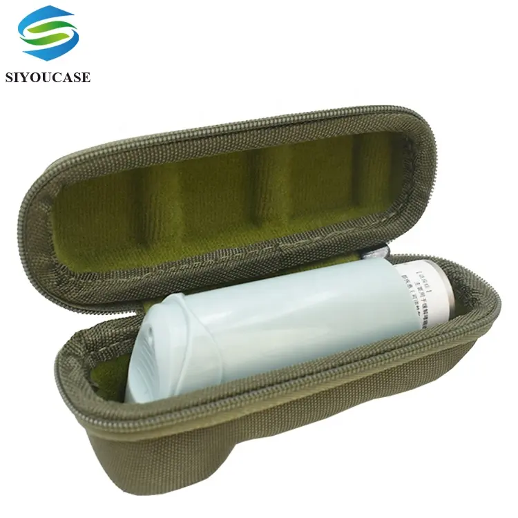 SIYOUCASE amazon – mallette d'inhalateur d'asthme portable, étui médical eva résistant aux chocs pour inhalateur