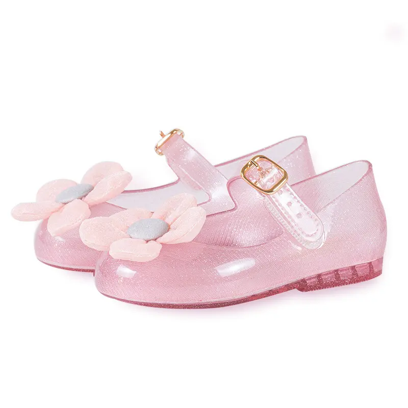 Zapatos de gelatina para niños, zapatillas de playa para exterior, de verano