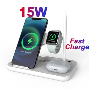 3-in-1 kablosuz hızlı şarj Apple ipad için iPhone 13 12 11 8 kablosuz şarj cihazı standı airpods kulaklık kablosuz şarj cihazı - Product Image 1