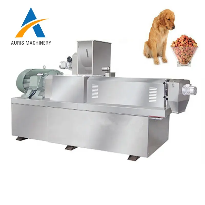 Linea di produzione di alimenti per animali domestici macchina per estrusore di cibo per cani linea di lavorazione di macchinari per la produzione di mangimi per pesci