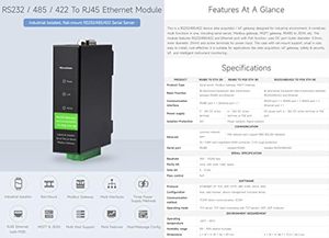 Módulo Ethernet Waveshare RS232/485/422 a RJ45, TCP/IP a serie, con función POE adecuado para adquisición de datos - Product Image 2