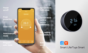 Новое поступление, Ручка переменного тока RS485 Modbus, умный беспроводной Wi-Fi Zigbee, Цифровой комнатный термостат, регулятор температуры для системы HVAC, часть - Product Image 6