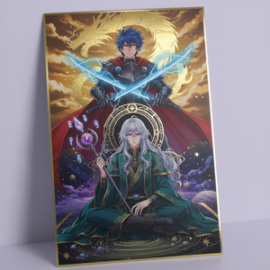 Tùy Chỉnh Phim Hoạt Hình Lá Vàng Nghệ Thuật In Nghệ Thuật Kỹ Thuật Số Giấy Áp phích Truyện Tranh Trò Chơi/Phim Nhân Vật Cuốn Sách Minh Họa Quà Tặng Tường Trang Trí Nội Thất Áp Phích - Product Image 2