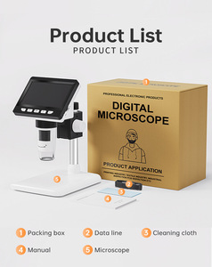 Pantalla digital Micro Scope 1000X Cámara óptica Microscopio mecánico para reparación de teléfonos móviles - Product Image 4
