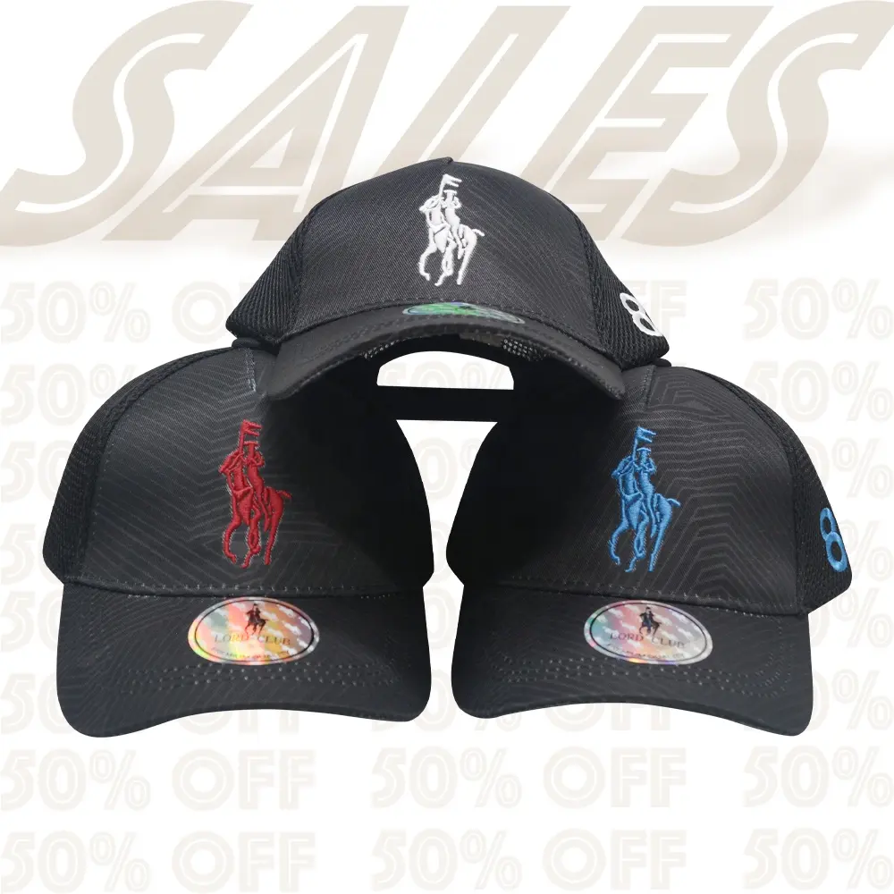 Usa Hockey Caps - Five Panel Trucker Hat-logotipo bordado-100% algodón-Trucker Hat