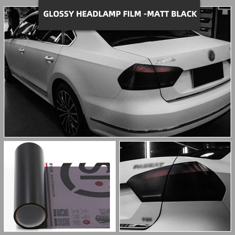 GLOSSY HEADLAMP FILM -MATT BLACK
