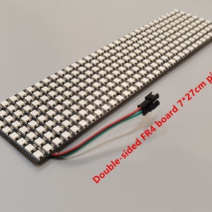 DC5V WS2812B цифровая RGB гибкая жесткая панель FR4 светодиодная матричная панель света 8x8 16x16 8x32 индивидуального размера - Product Image 6