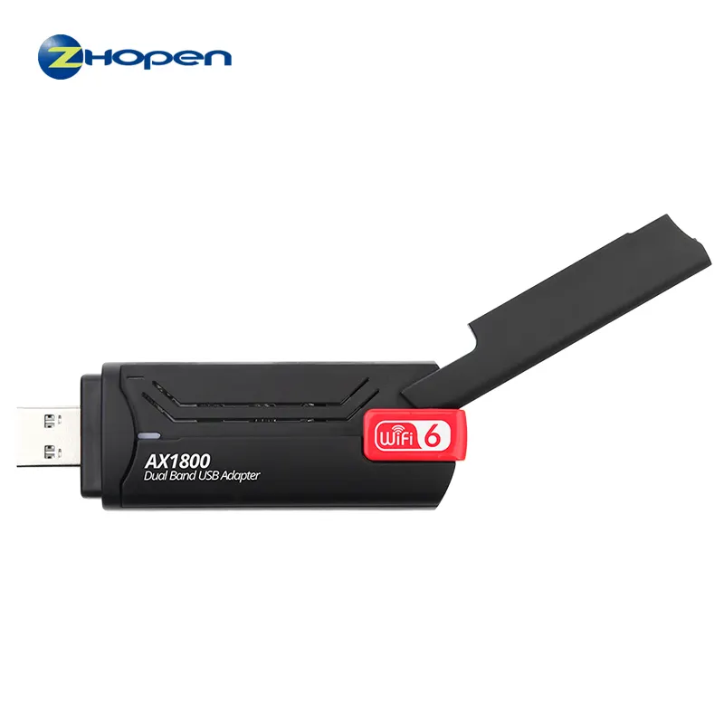 와이파이 6 USB 어댑터 듀얼 밴드 AX1800 2.4G/5GHz 무선 와이파이 동글 네트워크 카드 USB 3.0 와이파이 어댑터 Windows7/10/11