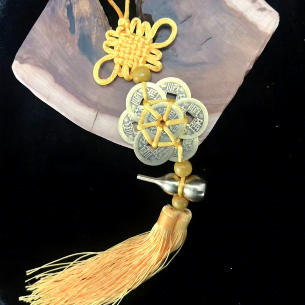 Two black, eight shun emperor money copper gourd