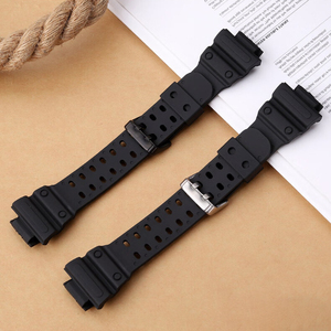 Bán Buôn Đặc Biệt Nhựa Màu Đen Dây Đeo Đồng Hồ Thời Trang Thể Thao Ban Nhạc Đồng Hồ Cho Casio GX-56BB GXW-56 - Product Image 2