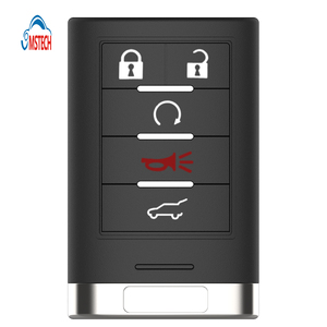 Scocca per chiave remota per auto Cadilla-c con pulsante MS 4 + 1 per custodia di controllo del veicolo di ricambio per Cadilla-c custodia per chiave vuota Transponder per auto - Product Image 1