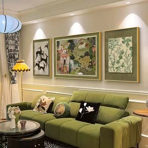 高級現代アメリカユーロフレームクラシックヴィンテージフラワーポスタープリントウォールアートロールキャンバス絵画リビングルームの寝室 - Product Image 6