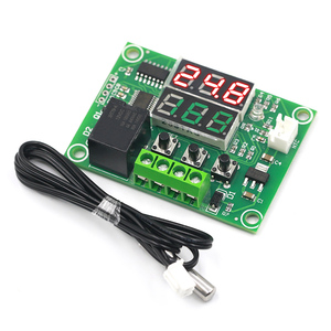 XH-W1219 W1219 DC12V doppio Display digitale LED termostato regolatore di temperatura interruttore relè di controllo NTC modulo sensore - Product Image 1