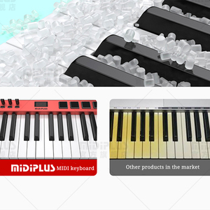 Midiplus X6 Pro II Piano digital 61 Teclado controlador MIDI USB portátil 61 Teclas semipesadas 8 almohadillas retroiluminadas RGB Pantalla LED