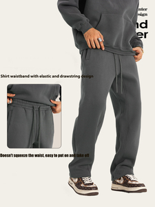 Quần jogger nam chất liệu cotton 100% cao cấp 340 gsm, kiểu dáng rộng ống thẳng, may theo yêu cầu, chất liệu dày dặn, kiểu dáng cũ kỹ - Product Image 2