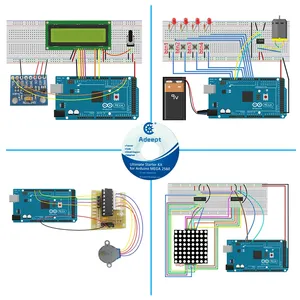 Предельный стартовый комплект Adeept для Arduino Mega2560 LCD1602 шаговый двигатель ADXL345 умный пульт дистанционного управления с PDF-гидом - Product Image 3