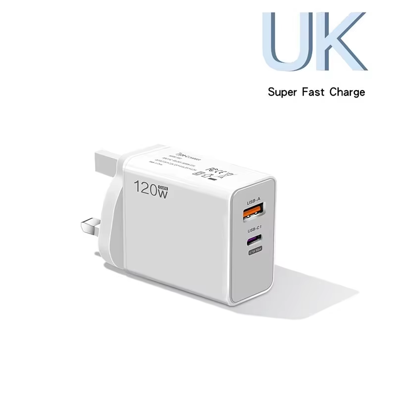 white UK plug