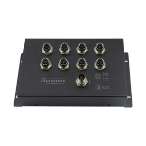 IP40 EN50155 M12 Gigabit Ethernet anahtarı anahtarı geniş aralıklı giriş: 12V-57VDC 8G * M12 Unmanged endüstriyel ağ anahtarı. - Product Image 2