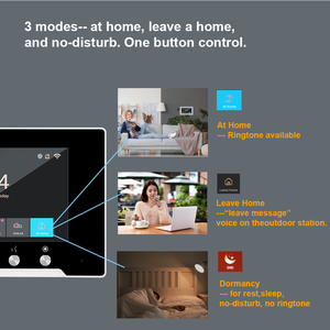 7 Inch <strong>IP</strong>/<strong>tcp</strong> <strong>Intercom</strong> Tuya Smart Home Control Touch Screen <strong>Video</strong> Door Phone with Security <strong>System</strong>