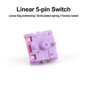 Macho interruptores teclado mecânico linear 62g, equalz 5 pinos pom ouro fábrica lubed mesma como banana dividido gamer pc