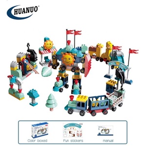 DIY Stem Blocks Interaktive Züge und Roboter Bau Track Toys Kinder Kunststoff Bausteine Spielzeug für Kinder - Product Image 6