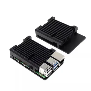 <strong>Pi</strong> 4 3 B 3B plus aluminum <strong>case</strong> with dual cooling fan metal shell enclosure for RPI <strong>Raspberry</strong> <strong>Pi</strong> 4 3 model - Product Image 4