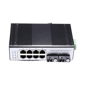 MikroTik Industrial 100Mbps Ethernet POE Switch 8 2 puertos SC Conmutador de red de fibra óptica 96W Función POE Din-Rail 96W POE - Product Image 4