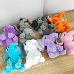 מחיר המפעל kawaii פיל אחות קשת 25 ס "מ כותנה רך עמ 'יוניסקס גדול ממולאת צעצוע חמדן צבעים כחולים התינוק חמוד