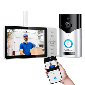 SriHome 4MP家庭门铃摄像头套件公寓酒店对讲机闭路电视摄像头系统智能高清视频通话智能摄像头 - Product Image 2